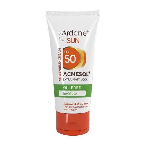 کرم ضد آفتاب بی رنگ SPF50 آردن برای پوست چرب و مستعد آکنه
