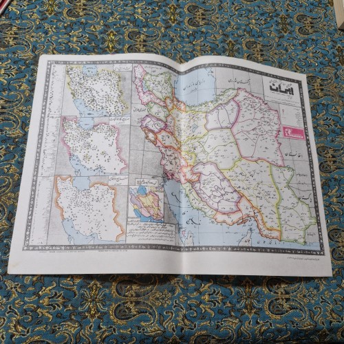 فروش نقشه ایران قدیمی سحاب با کیفیت بالا