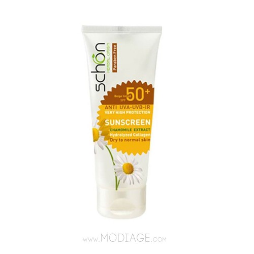 ضد آفتاب رنگی بژ SPF50 مناسب پوست خشک و معمولی