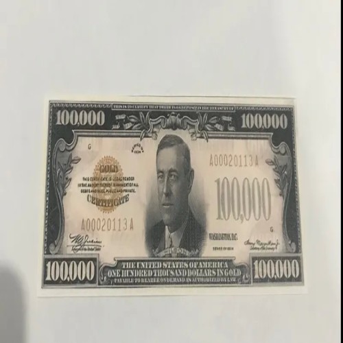 فروش طرح اسکناس 100 هزار دلاری آمریکا اصل و باکیفیت
