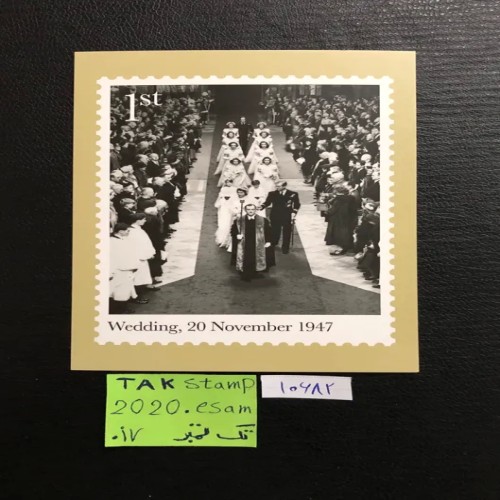 فروش کارت پستال مسیر ازدواج ملکه انگلستان سلطنتی