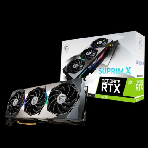 فروش کارت گرافیک MSI RTX 3070 Suprim X با بهترین قیمت