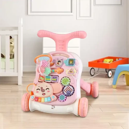 واکر کودک 3 در 1 کیکابو مدل KIKKA BOO صورتی