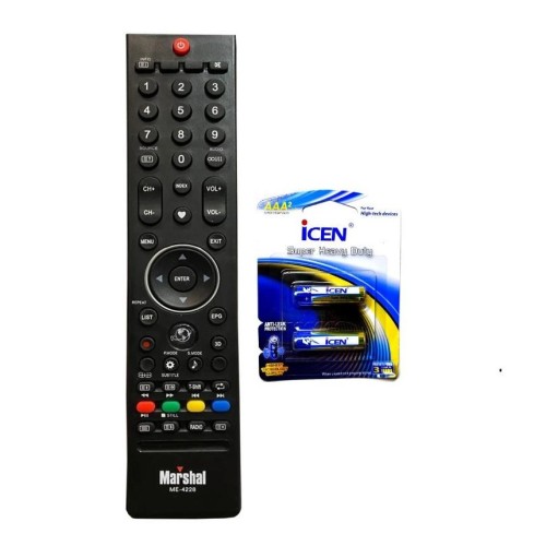 فروش کنترل تلویزیون مارشال مدل 4228 کره زمین با باتری