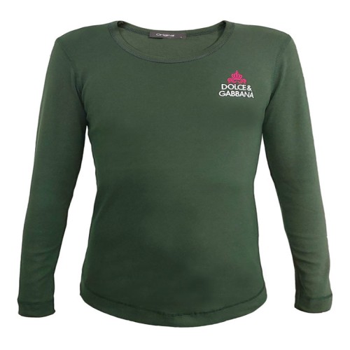 تیشرت آستین بلند مردانه یشمی DOLCE&GABBANA مدل 1239