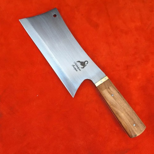 ساطور استخوان شکن فولادی سایز یک حرفه‌ای