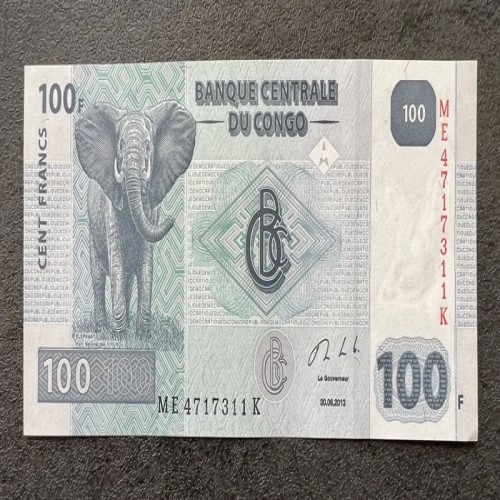 فروش تک اسکناس 100 فرانک کنگو 2013 اصل و باکیفیت