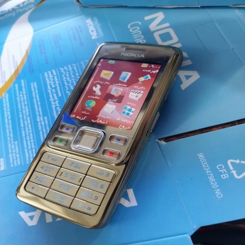 فروش نوکیا 6300 طلای سالم و ریجستر شده با قاب زیبا