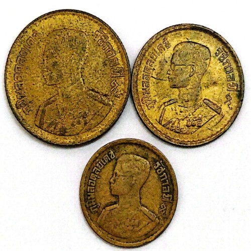 فروش سکه 10 25 50ساتانک تایلند1957(کد3861)