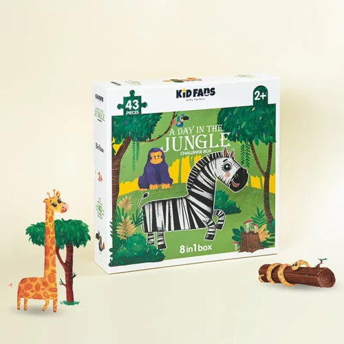 پازل کودک 43 تکه جنگل KID FANS JUNGLE