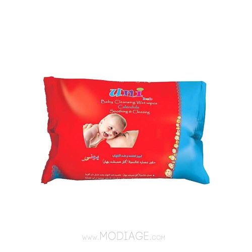 دستمال مرطوب کودک کالاندولا یونی بب 63 عددی