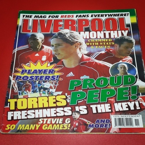 فروش مجله رسمی لیورپول ماه نوامبر 2007