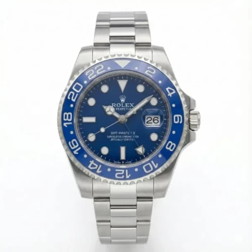 ساعت رولکس جی ام تی استیل با صفحه آبی شیک