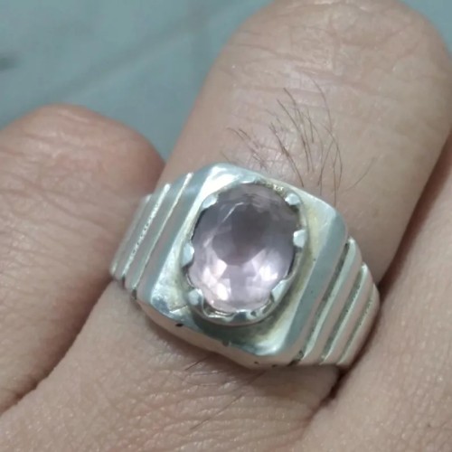 فروش انگشتر نقره یاقوت معدنی برمه با قیمت مناسب