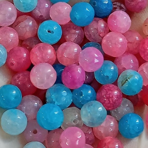 فروش مهره عقیق دراگون اژدها رنگی طبیعی سایز8