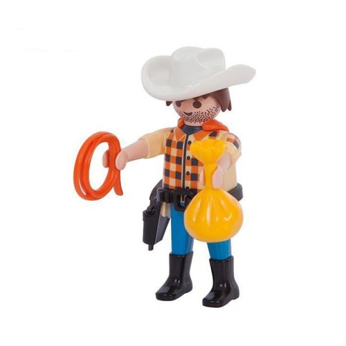 آدمک کابوی Playmobil با لباس چهارخانه جذاب و سرگرم‌کننده