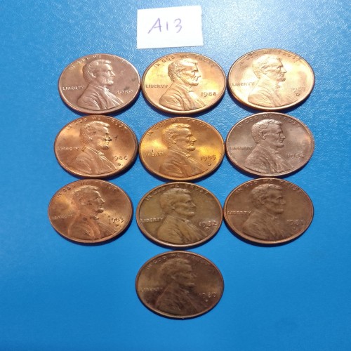 فروش ست زیبای 1 سنت آمریکا 1980 تا 1989