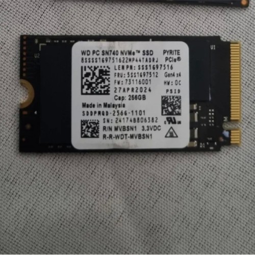 فروش SSD M2 WesternDigital Gen4x4 256GB اصل