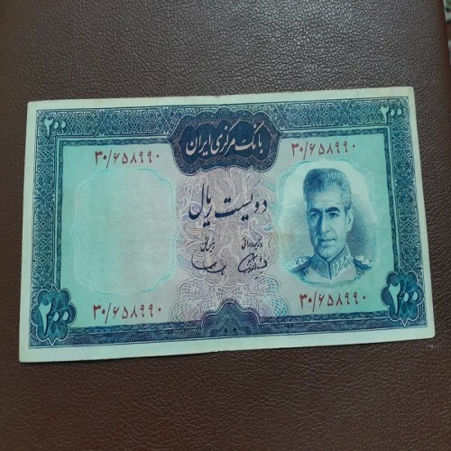 خرید اسکناس 200 ریالی آموزگار سمیعی اصل و معتبر