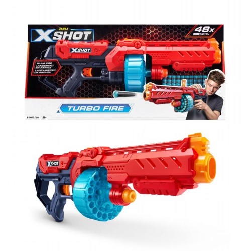 تفنگ اسباب بازی کودک مدل TURBO FIRE X SHOT