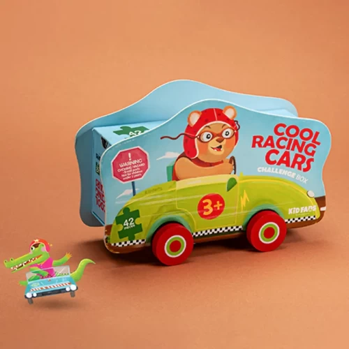 پازل کودک 42 تکه ماشین مسابقه KID FANS RACING CARS