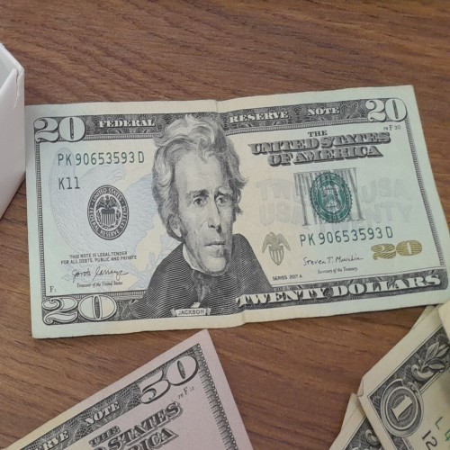 فروش 1 عدد اسکناس 20 دلاری