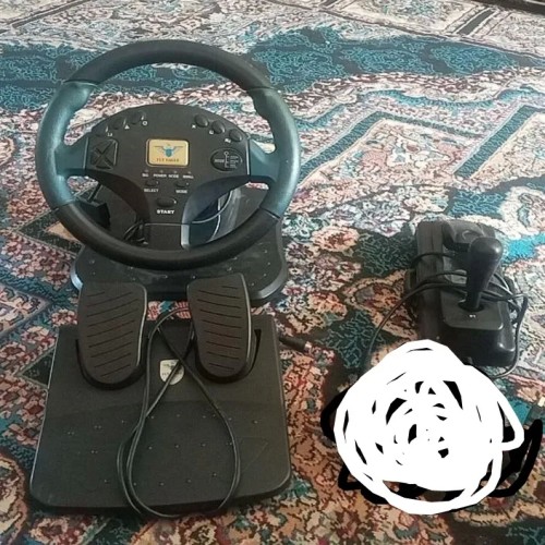 فروش فرمان پلی استیشن 2 و دسته‌های شوک دار Fly Eagle