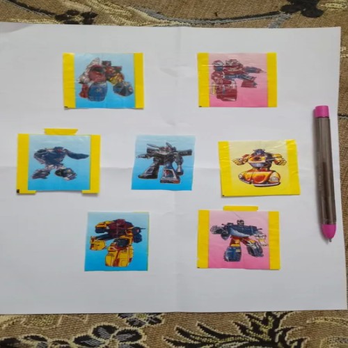 فروش مجموعه 7 عکسی آدامس ترانسفورمرز با توضیحات کامل