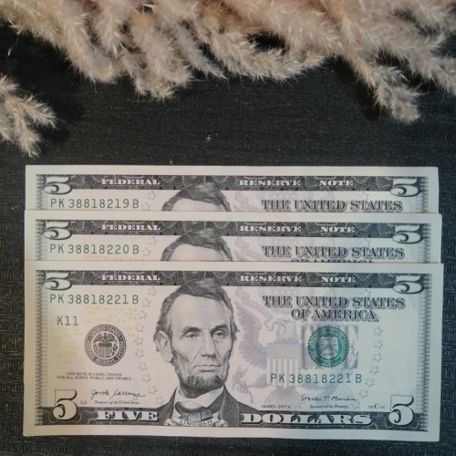 فروش 3 عدد سوپربانکی سری 5 دلاری با بهترین قیمت