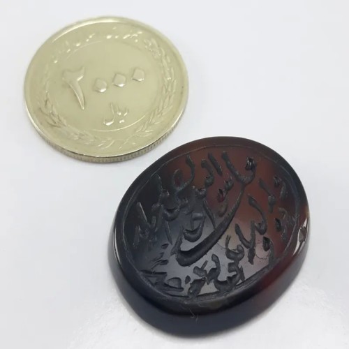 فروش نگین عقیق خطی کهنه معدنی با بهترین قیمت