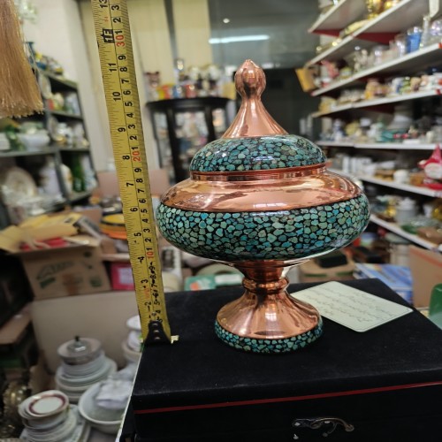 خرید شکلات خوری مس فیروزه کوب پرنسا 28 سانت وردسا