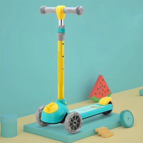 اسکوتر کودک چراغدار دایناسور سبز با کد P/806/SA