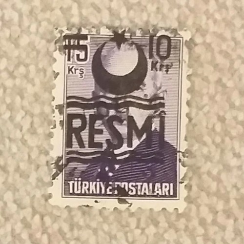 فروش تمبر ترکیه 1955 با ارزش 10 و 15 کروش اصل