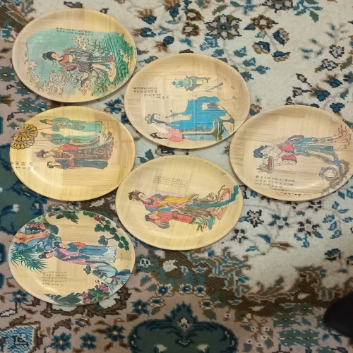 فروش بشقاب بامبو انتیک تایوان در دوران پهلوی