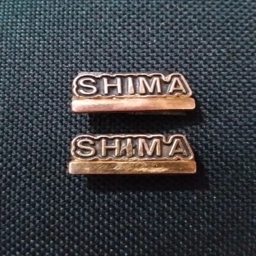 فروش جفت بج نشان قدیمی کارخانه شیما پهلوی با ابعاد بزرگ