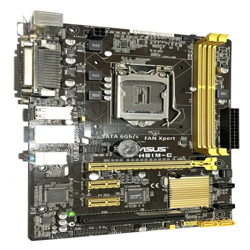 مادربرد ایسوس Asus H81M C با پنل پشت و گارانتی