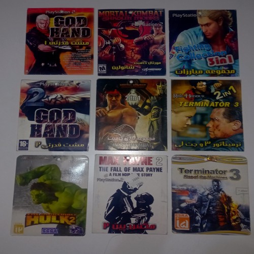 فروش مجموعه 9 بازی پلی استیشن 2 در حد نو