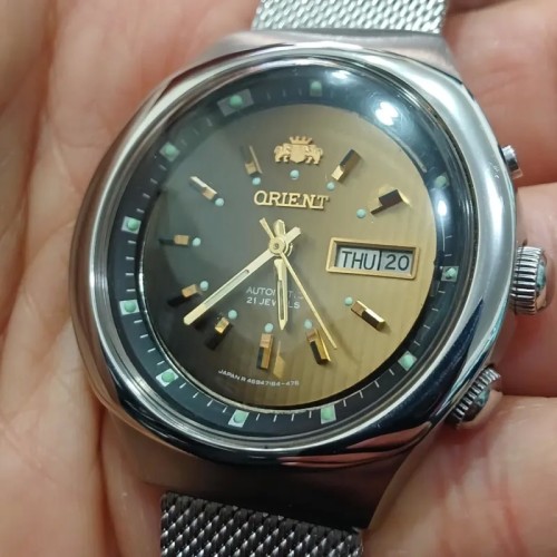 فروش ساعت کینگ اورینت با قاب بزرگ و فول استیل