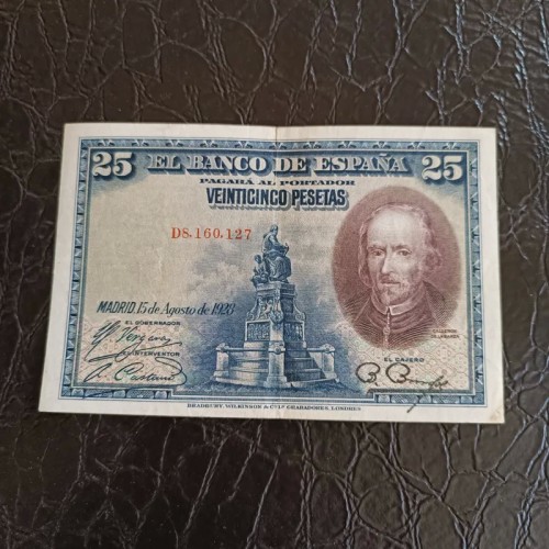 خرید اسکناس 25 پزوتا اسپانیا 1923 با بهترین کیفیت