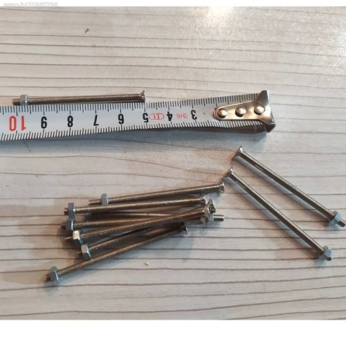 خرید مجموعه 10 عددی پیچ و مهره سایز 2.5 سانتی وردسا