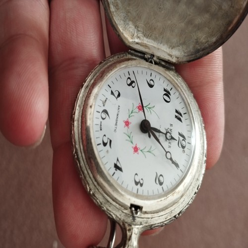 ساعت جیبی آنتیک سوییسی اتوماتیک آر مولر