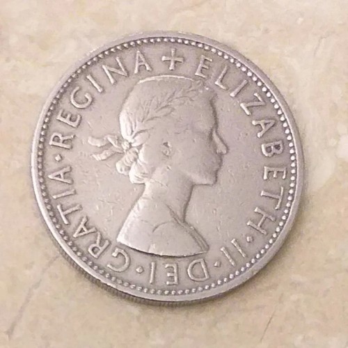 فروش سکه 2 شیلینگ 1958 باکیفیت در حد نو (کد448)