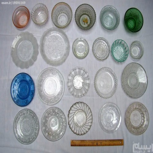 فروش سوپر ست نوستالژی بشقاب شیشه ای دهه 60