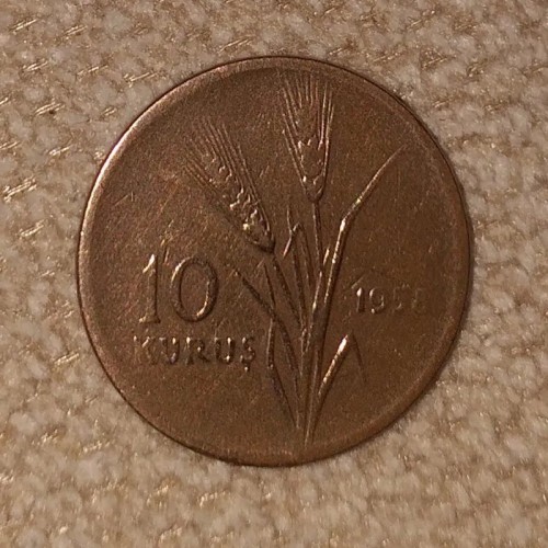 فروش سکه 10 کروش 1958 ترکیه با کیفیت عالی