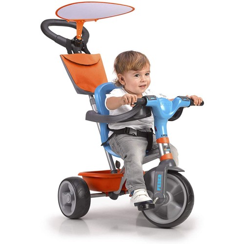 سه چرخه کودک پدالی فبر مدل Feber Baby Plus آبی