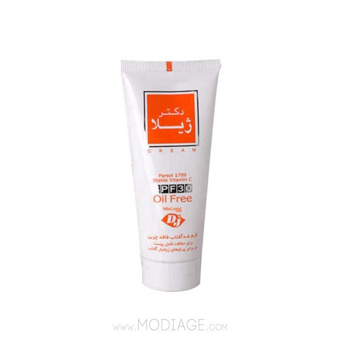 کرم ضدآفتاب SPF30 بی رنگ دکتر ژیلا مناسب پوست چرب