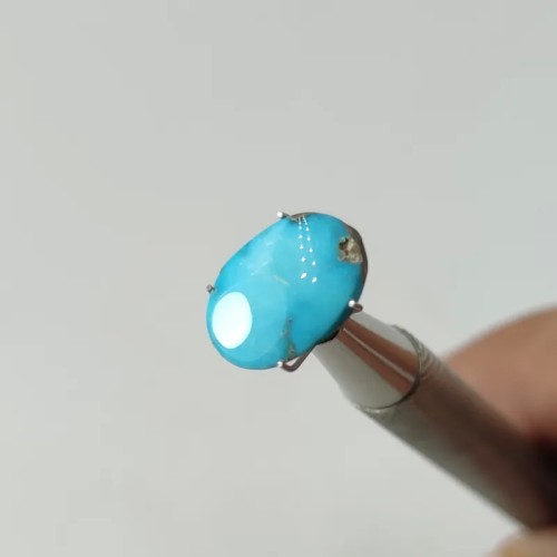 نگین سنگ فیروزه نیشابور معدنی بدون احیاء