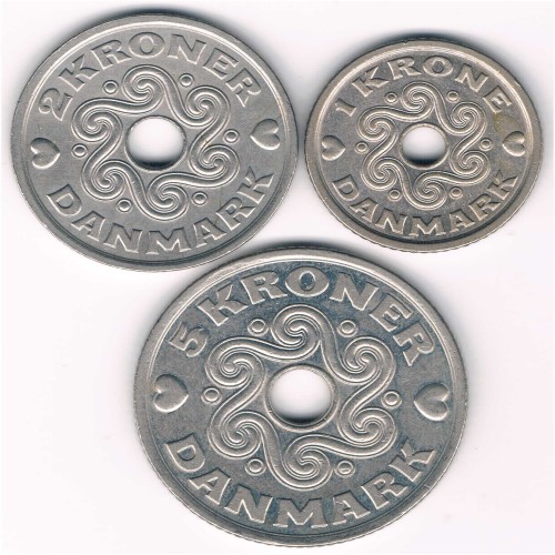 فروش سکه‌های 1، 2 و 5 کرون دانمارک با کیفیت بالا