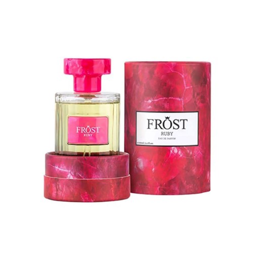 ادوپرفیوم زنانه Ruby Frost با رایحه‌ای ملایم و گل‌دار