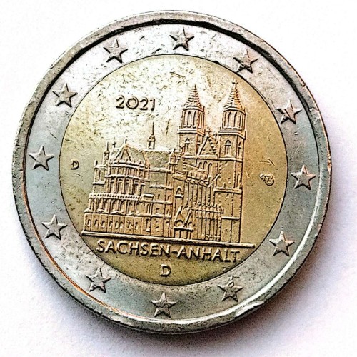 فروش سکه 2 یورو زاکسن آنهالت آلمان 2021